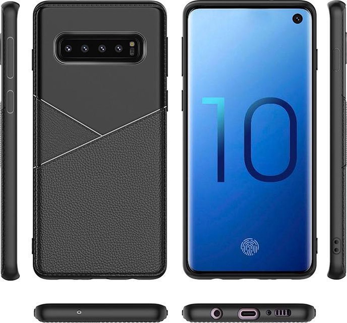 Pearlycase Classic Business Siliconen hoesje Zwart voor Samsung Galaxy S10e