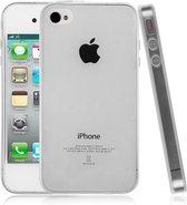 iPhone 4 - 4S Ultra thin 0.3mm Gel TPU transparant Back Case hoesje