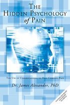 Boek 'The Hidden Psychology of Pain' met op de cover een blauw-witte gestileerde afbeelding van een menselijk hoofd met verbindingen.