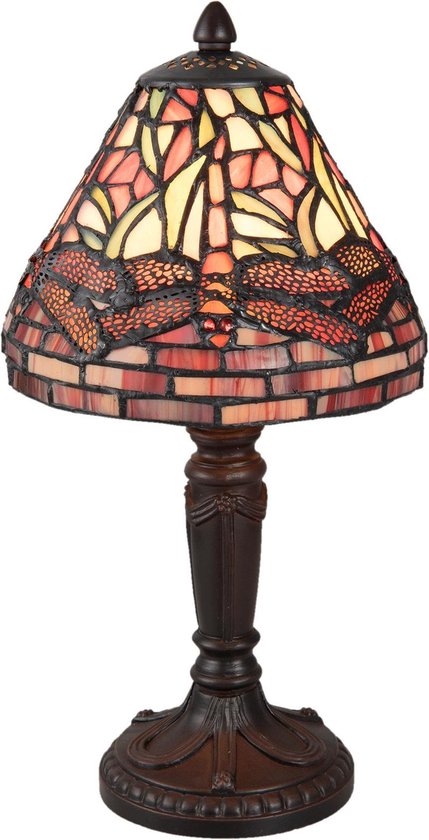 Tafellamp Tiffany ø 18*34 cm / E14/max 1*40W Multi | 5LL-5937 | Clayre & Eef