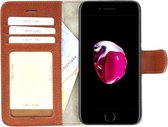 Apple iPhone 6/6S Telefoonhoesje Echt Lederen Handmade Pearlycase Wallet Bookcase Bruin