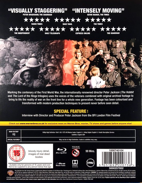 They Shall Not Grow Old (Blu-ray) (Import) - 