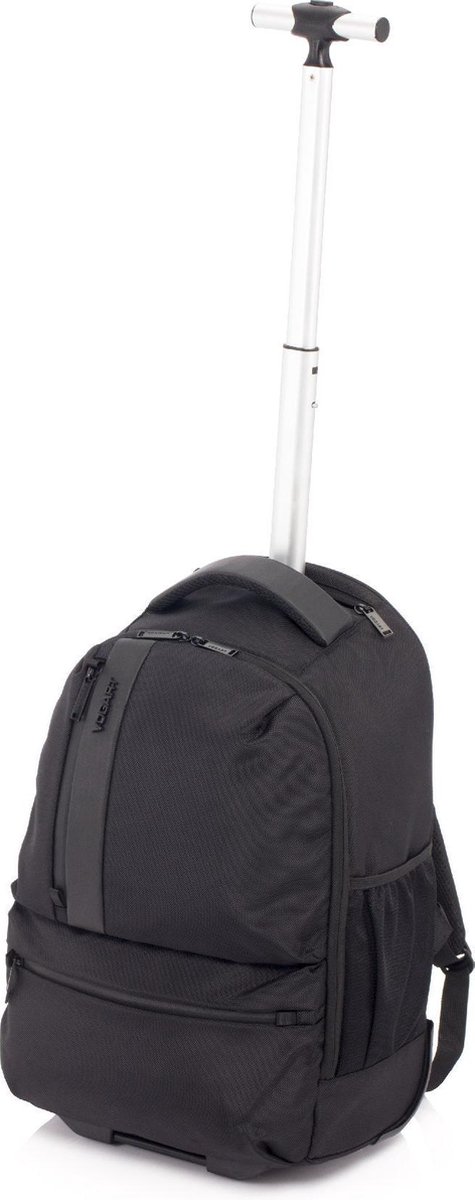 "Vogart - Clyde - Laptop Rugzak Trolley - 15"" - zwart"
