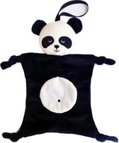 JillyBee - Knuffel - Baby - Kind - Slaapknuffel - Panda - Pandabeer - Kraamcadeau - Zwart - Wit - Zacht