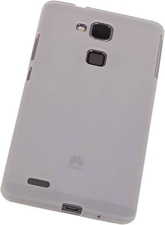 Mis Bevatten kleding Huawei Ascend Mate 7 - TPU Hoesje Transparant Wit - Back Case Bumper Hoes  Cover | bol.com