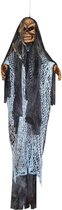 Halloween - Hangende horror decoratie spook/skelet 140 cm met licht en geluid - Halloween hangdecoratie poppen