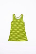 Ducksday – T-shirt – Top – Tanktop-  Unisex – Stretch – Funky green – Groen – Geel - Promo – maat 104-110 – 6 jaar - Katoen