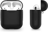 Airpods hoesje | geschikt geschikt geschikt voor Apple | Silliconen beschermhoes | Airpod Cover | Waterresistant | Shockproof |  Protective Cover | Assecoires | Zwart.