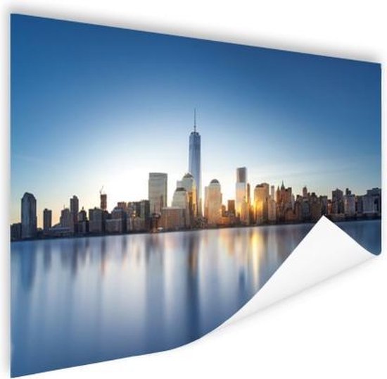 Skyline NYC from the water Poster 150x75 cm - Tirage photo sur Poster (décoration murale salon / chambre) / Poster Villes