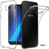 Paxx® Silicone Hoesje / TPU Transparant Clear Case geschikt voor Samsung Galaxy A5 2017 Backcover + Gratis Glazen Screenprotector