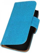 Devil Booktype Wallet Case Hoesjes voor Galaxy Star Pro S7262 Turquoise