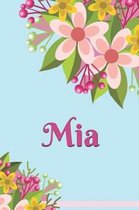 MIA Personalized Blank Lined Journal Notebook