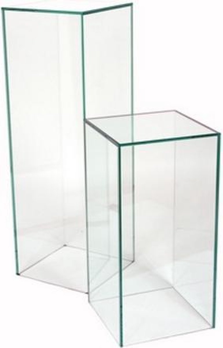Sokkel Glas, 25cmx25cmx60cm | bol.com