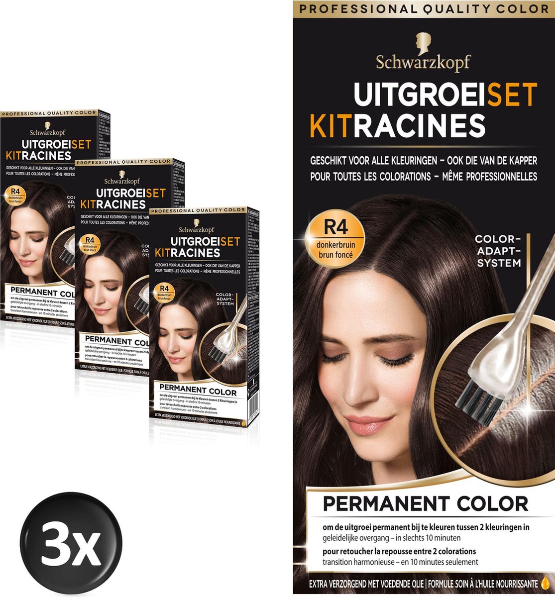 Permanente Kit Racines R4 Brun Foncé SCHWARZK.KIT RACINES