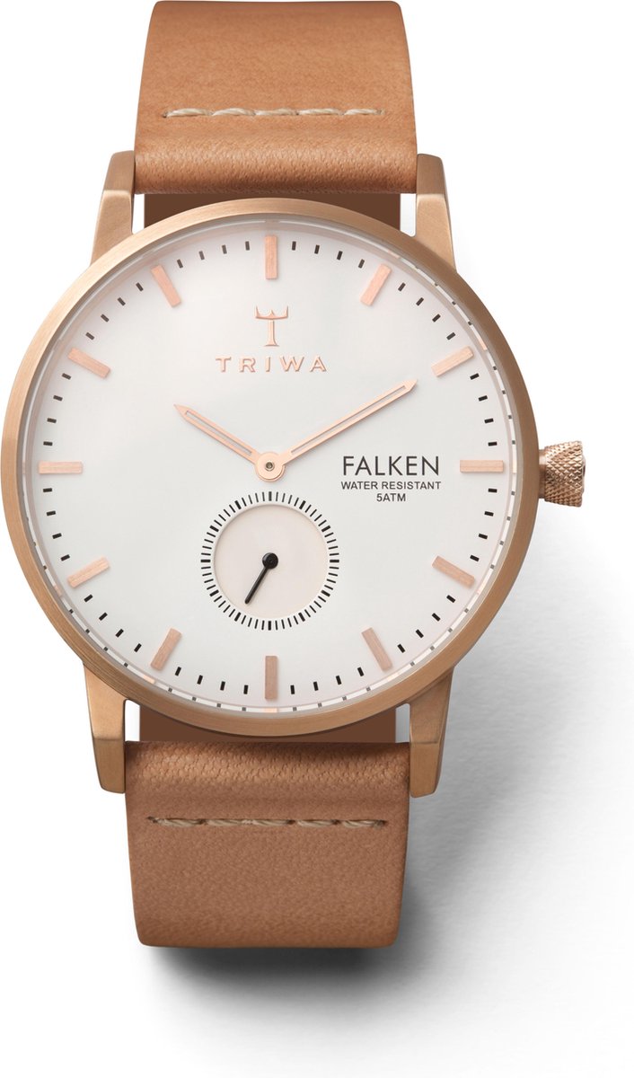 Triwa Rose Falken Tan Classic FAST101CL010614 - Horloge - Heren - Bruin - Ø 38 mm