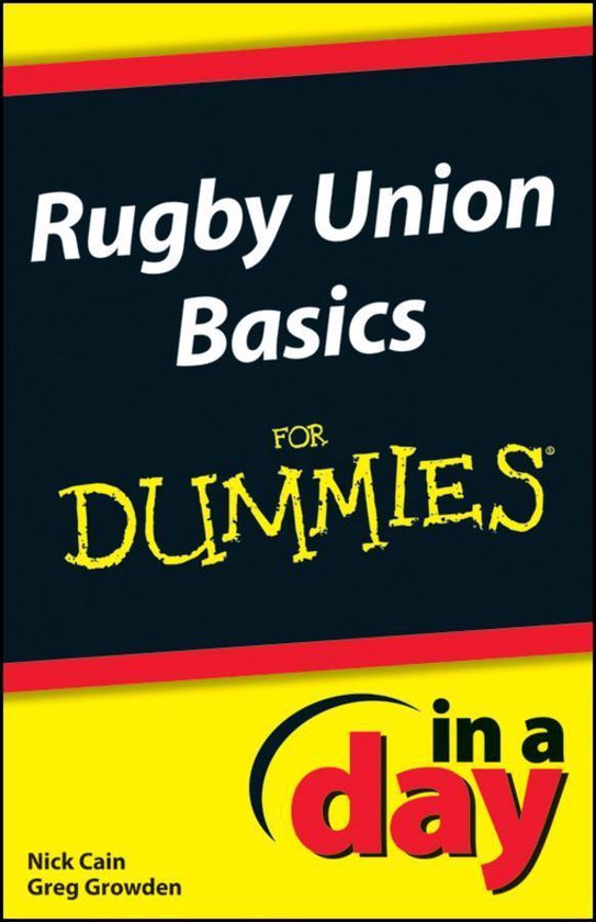 Rugby Union Basics in a Day for Dummies - cover
