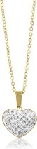 Montebello Ketting Bodhi Gold  - 316L Staal - Hart - 17x19mm - 45cm