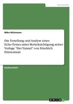 Die Erstellung und Analyse eines Echo-Textes unter Berücksichtigung seiner Vorlage "Der Tunnel" von Friedrich Dürrenmatt