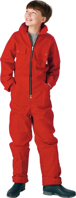 STØRVIK Combinaison enfant 100% coton Unisexe Rouge - Taille 116 - NICKY