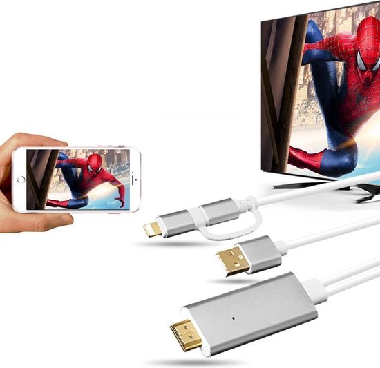 MHL naar HDMI Samsung S7 S7 Edge Galaxy Note 7 iPhone 7 iPhone 7 Plus  Huawei P10 | bol.com