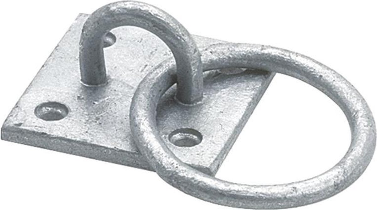 Aanlegring gegalvaniseerd 55 x 55 x 3 mm