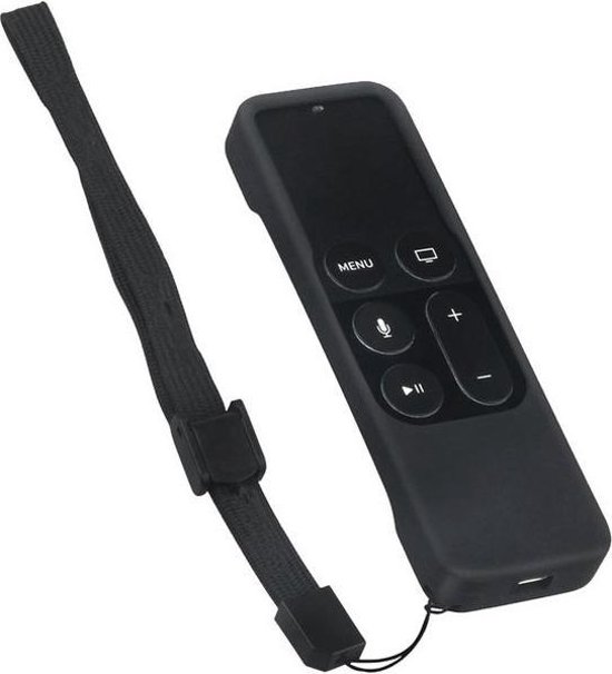 onderschrift Hen pakket Apple tv 4 remote | Siri remote | afstandsbediening silicone hoesje (zwart)  | bol.com