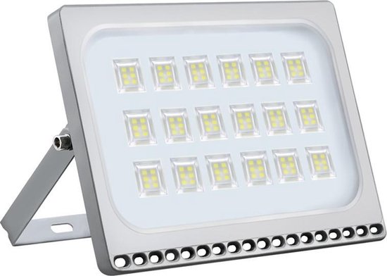 plaats campagne Poging Profile LED Schijnwerper - Voor buiten - 100W - IP67 - Extra dun - Grijs |  bol.com
