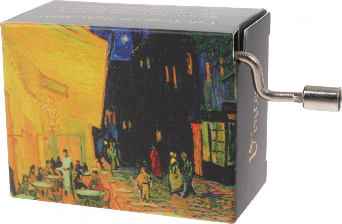 Fridolin Muziekdoos Van Gogh Caféterras 4,5 X 6 X 3 Cm
