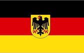 Vlag van Duitsland met adelaar 90 x 150