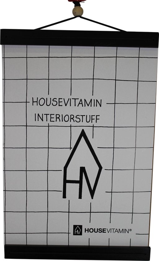 Houten Posterhouder A4-21x32cm-Zwart-Housevitamin