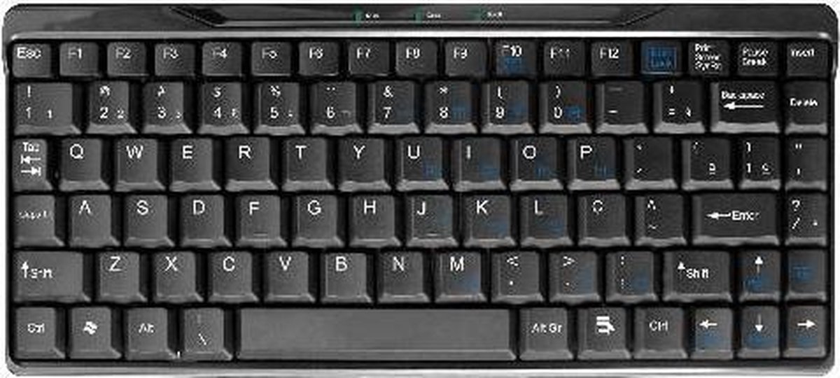 Schuldenaar krekel fles Zwart pianolak USB-toetsenbord, Franse layout | bol.com