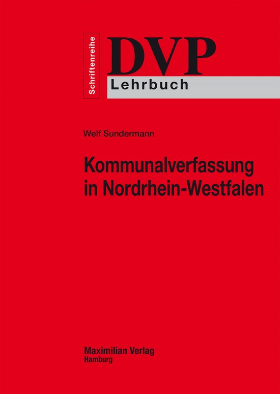 Kommunalverfassung in Nordrhein-Westfalen - cover