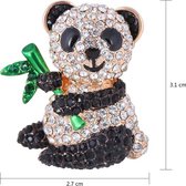 Luxe Broche - Panda - Sierspeld - Sjaalspeld