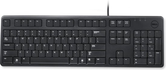 US/European (QWERTY) Dell KB212-B QuietKey USB Keyboard Black | bol.com