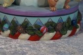 Jim Shore Sneeuwpop met draaiende diertjes uit 2016. "Kindness Warms The Winter" Snowman with Rotating Animals nr. 4056591