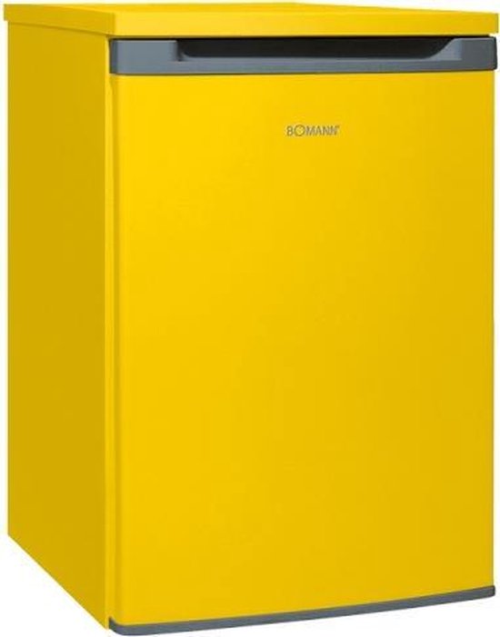 Koelkast: Bomann VS 354 koelkast Vrijstaand 130 l Geel, van het merk Bomann