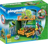 Playmobil Country Coffre "Enclos des animaux de la forêt avec soigneur"