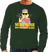 Foute paas sweater groen surprise motherfucker voor heren L