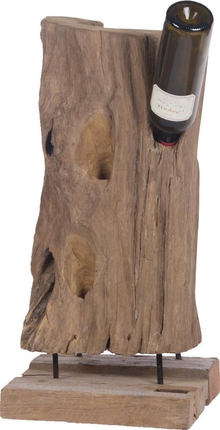 Teak houten wijnrek | bol.com