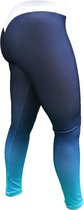 Sportlegging Ombre - Blauw Maat S