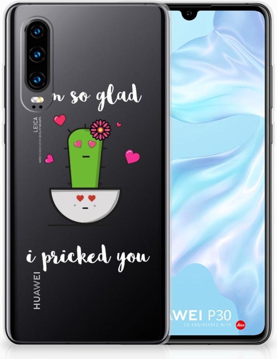 Huawei P30 Telefoonhoesje met Naam Cactus Glad