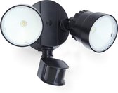 LUTEC Shrimp - LED Wandlamp met Sensor voor Buiten - Zwart