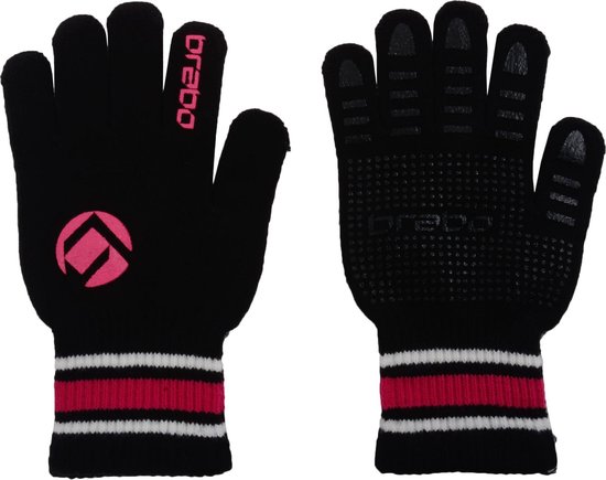 karakter mechanisch mineraal Brabo Winter Glove Hockeyhandschoen - Unisex - zwart/roze/wit | bol.com