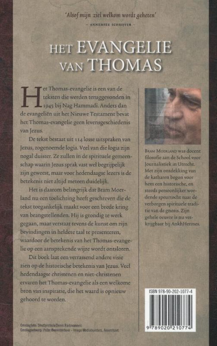 Het Evangelie van Thomas - back cover