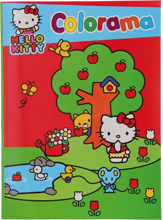 Hello Kitty Kleurboek Appelboom Geschikt Voor Urenlang Kleurplezier 