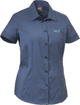 Jack Wolfskin Track Shirt Women - dames - blouse korte mouw - maat S - blauw