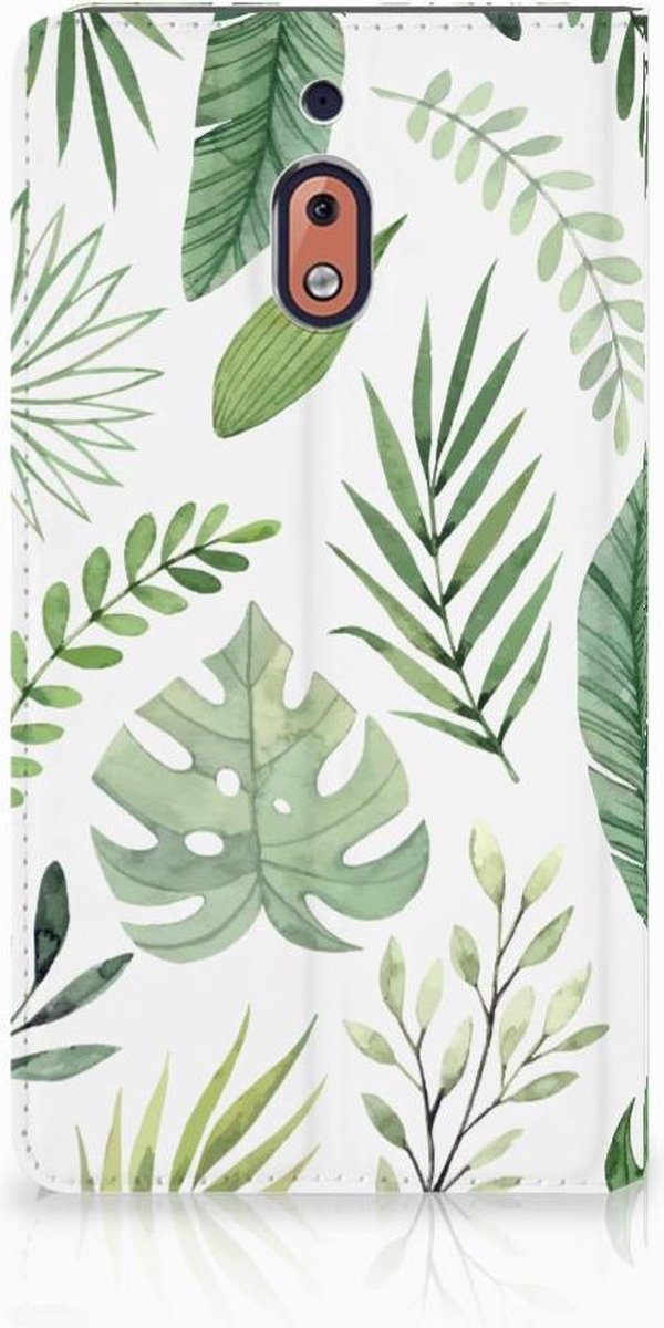 Standcase Hoesje voor Nokia 2.1 2018 Smart Cover Leaves
