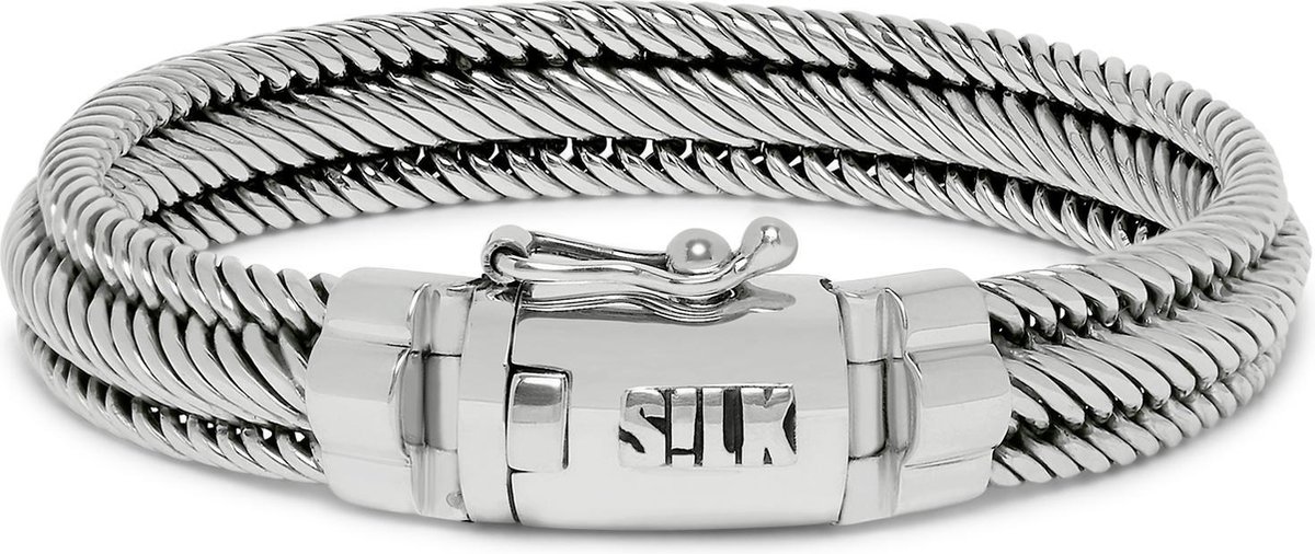 SILK Jewellery - Zilveren Armband - Weave - 731.20 - Maat 20,0