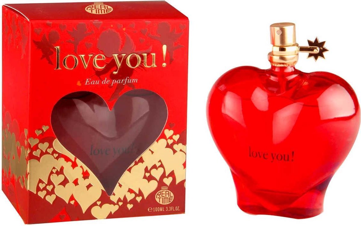 Real Time Love You Red 100 ml - Eau de Parfum - Damesparfum