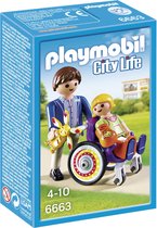 Playmobil City Life Enfant En Fauteuil Roulant Et Papa